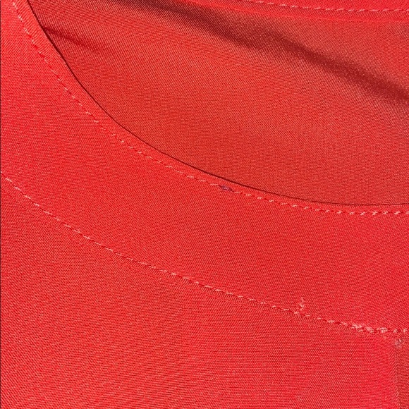 Medium coral dress bell sleeves - Picture 4 of 8